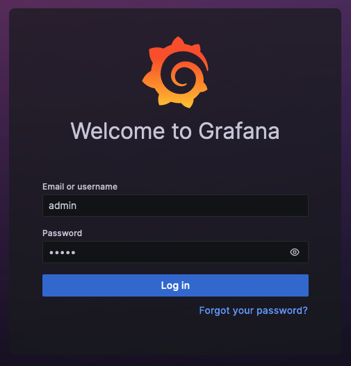 Grafana Login Page Grafana Login Page