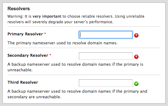 cPanel DNS resolver entries. cPanel DNS resolver entries.