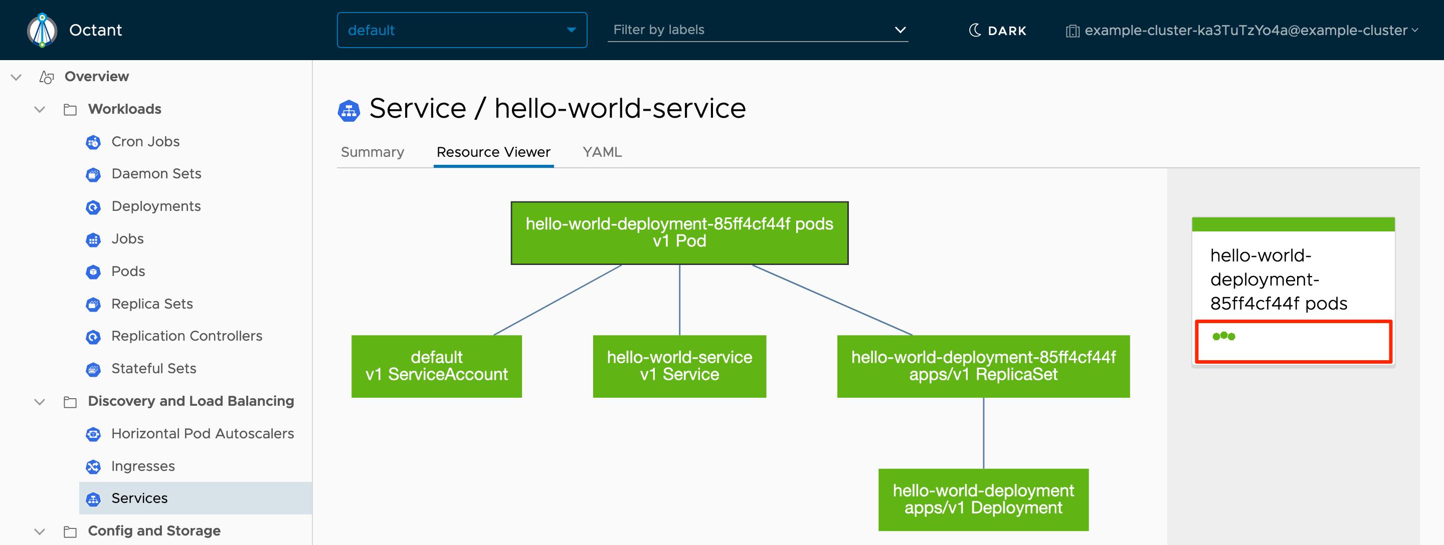 Octant Service Resource Viewer - Hello World 1.0 Octant Service Resource Viewer - Hello World 1.0