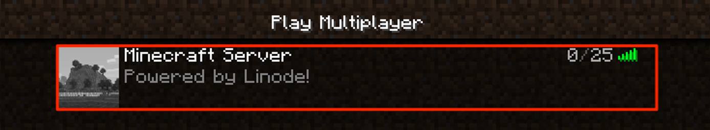 Screenshot of the new Minecraft server Screenshot of the new Minecraft server